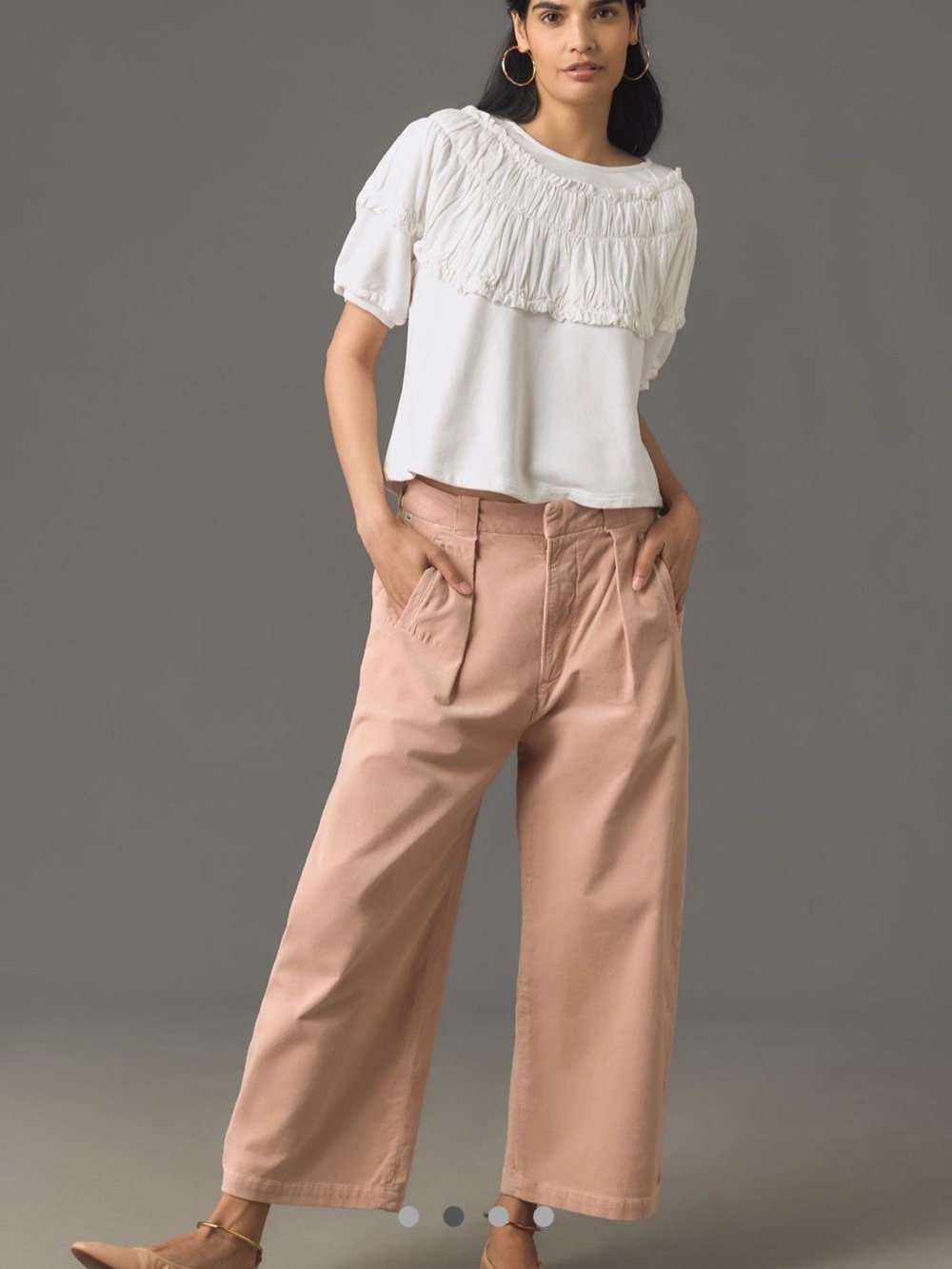 Anthropologie Tie Back blouse